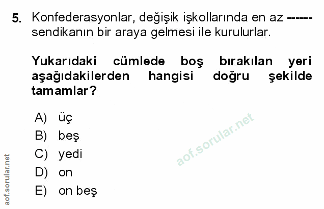 Soru 5