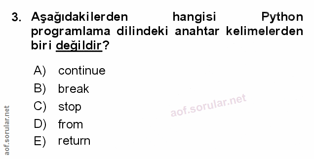 Soru 3