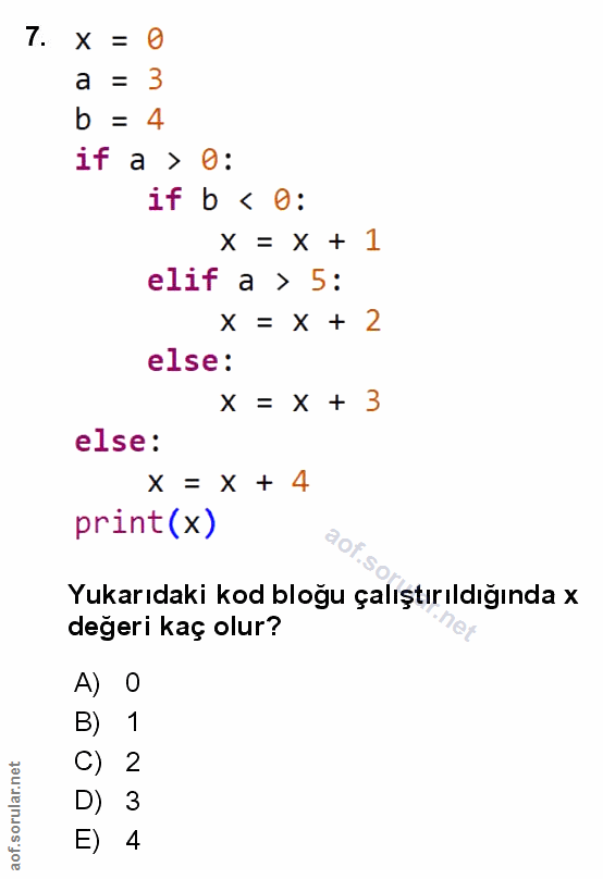 Soru 7