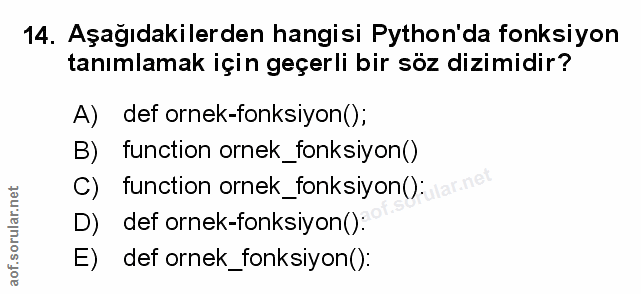 Soru 14