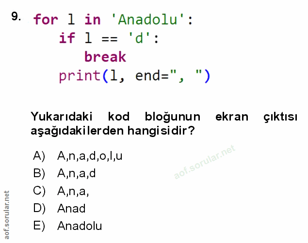 Soru 9