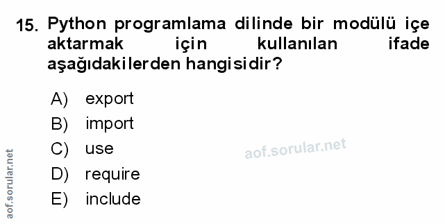 Soru 15