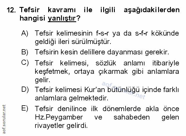 Soru 12
