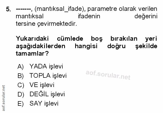 Soru 5
