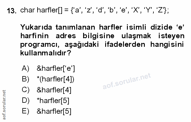 Soru 13