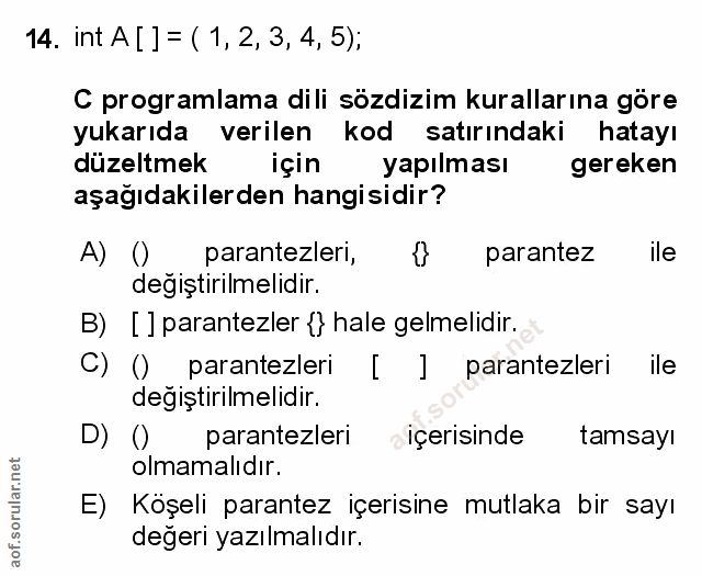 Soru 14