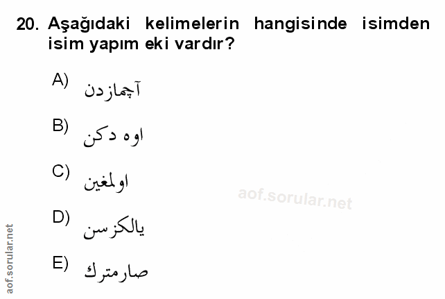 Soru 20