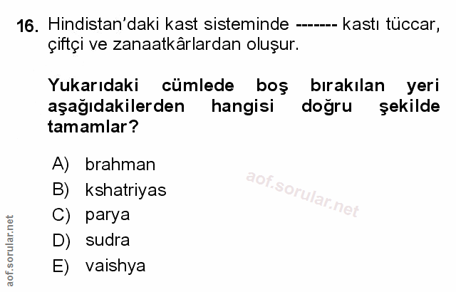 Soru 16