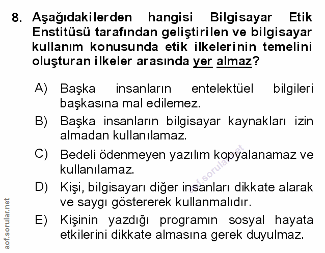 Soru 8