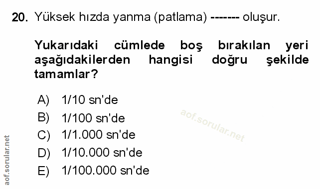 Soru 20