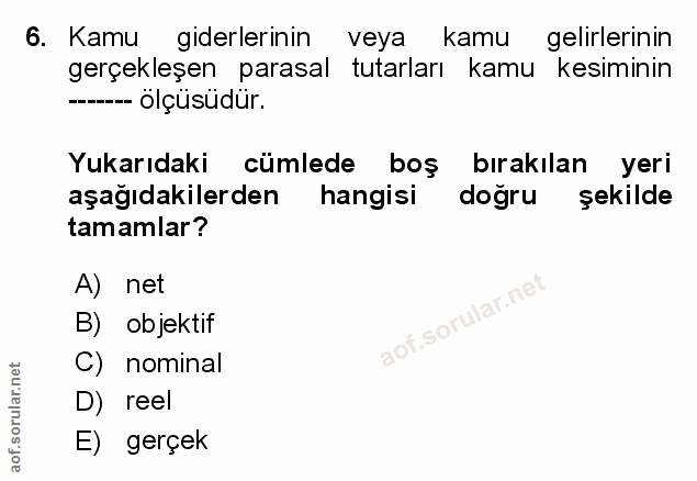 Soru 6
