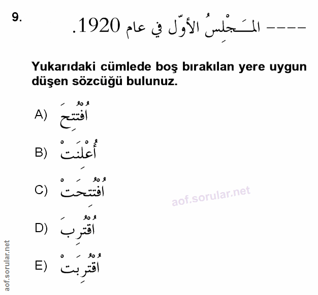 Soru 9