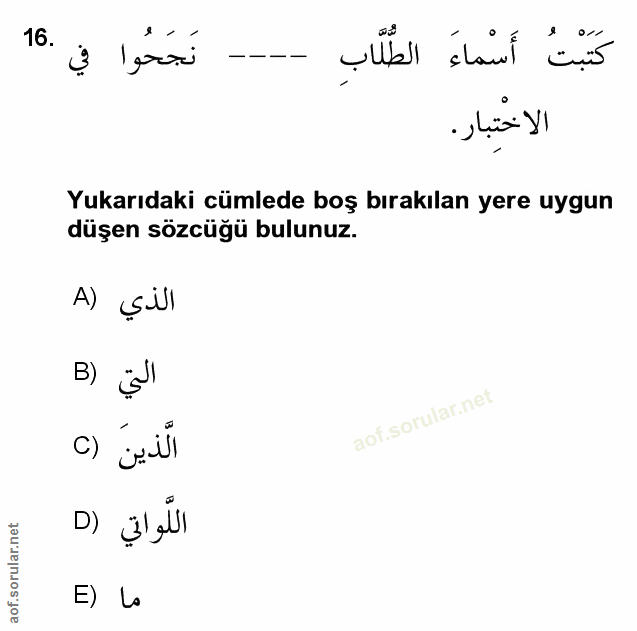 Soru 16