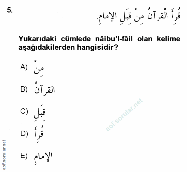 Soru 5
