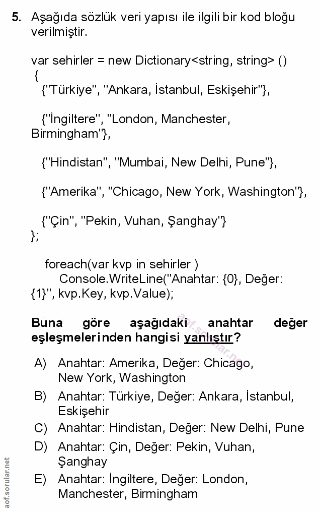 Soru 5