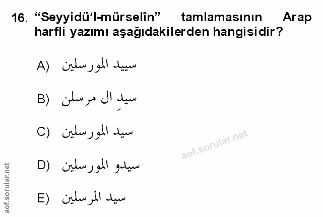 Soru 16