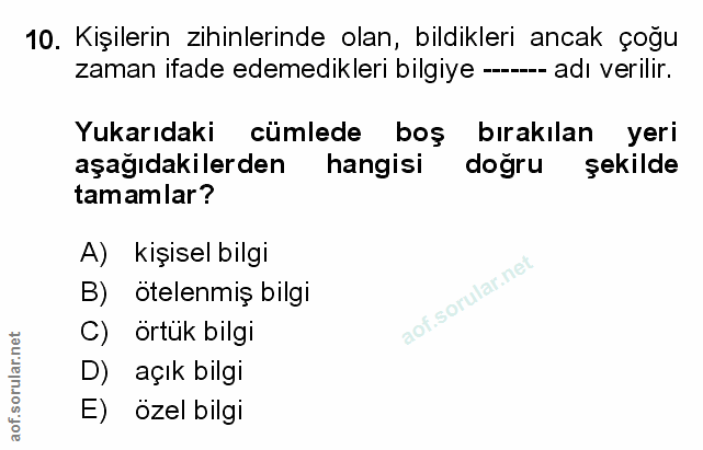 Soru 10