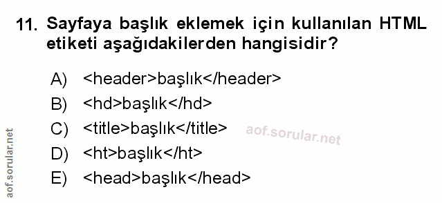 Soru 11