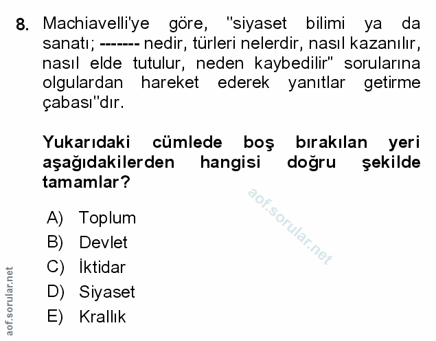 Soru 8