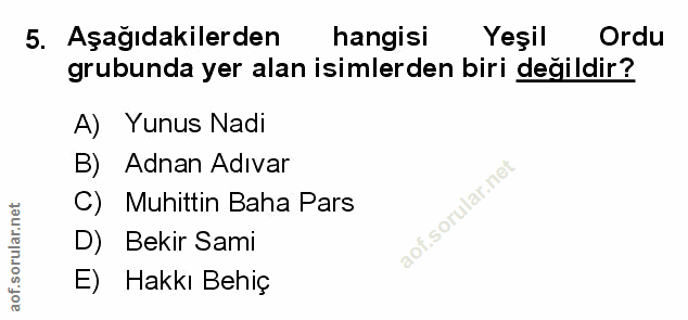 Soru 5