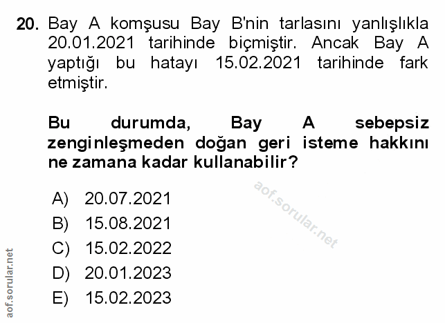 Soru 20
