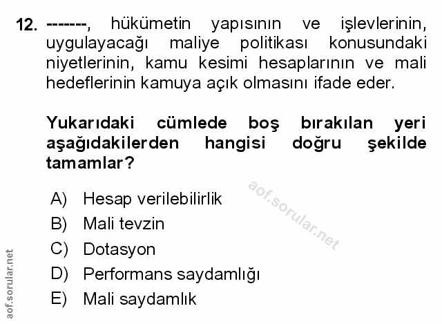 Soru 12