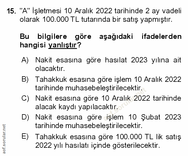 Soru 15