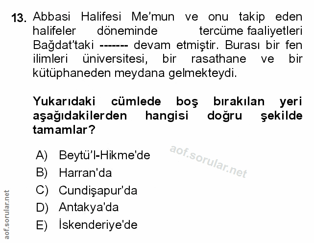 Soru 13