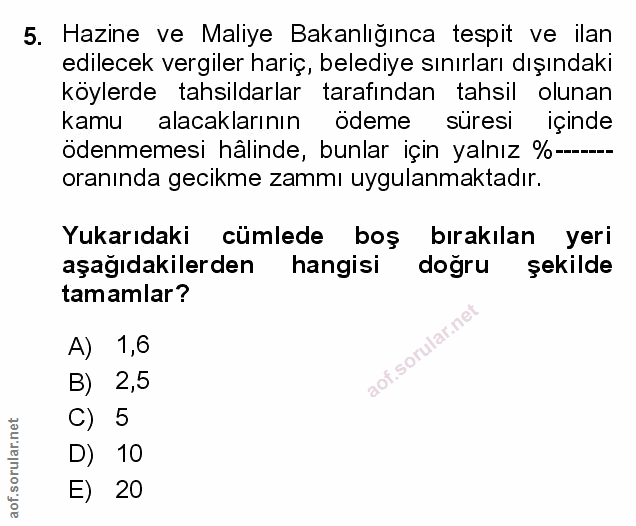Soru 5