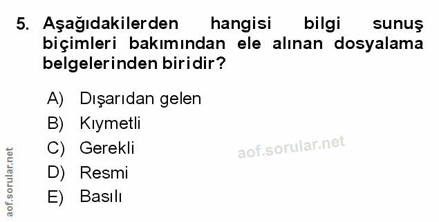Soru 5