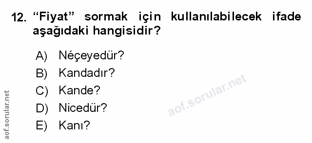 Soru 12