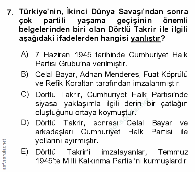 Soru 7