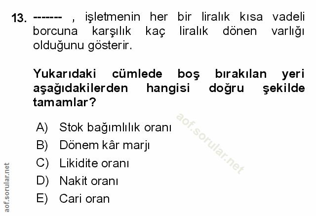 Soru 13