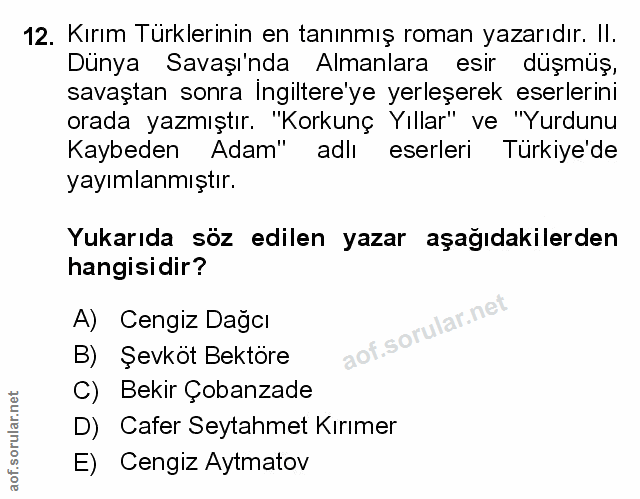 Soru 12