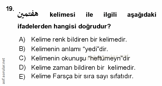 Soru 19