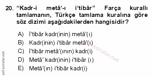 Soru 20