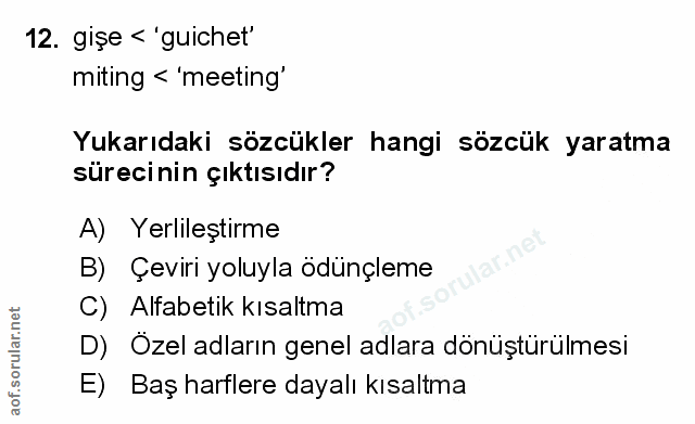 Soru 12