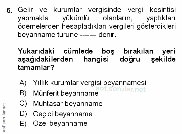 Soru 6