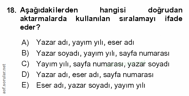 Soru 18