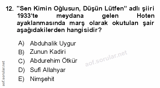 Soru 12
