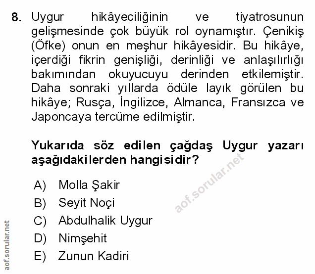 Soru 8
