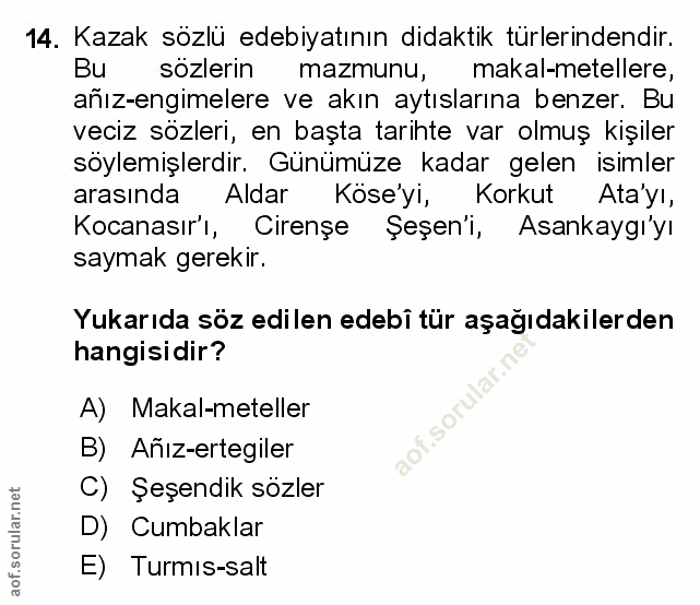 Soru 14