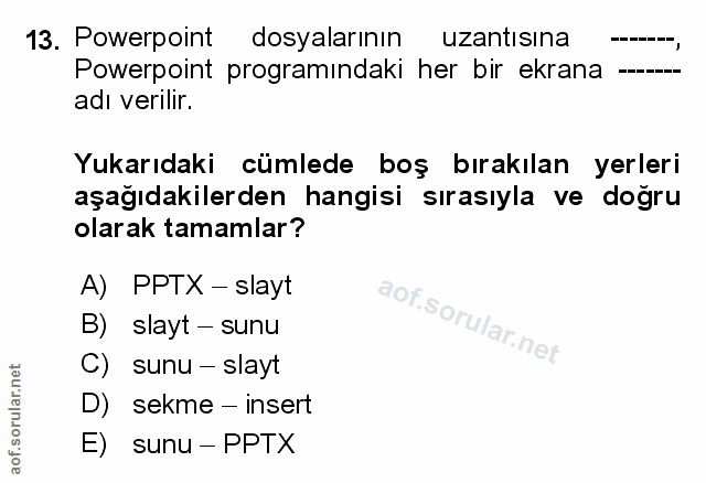 Soru 13