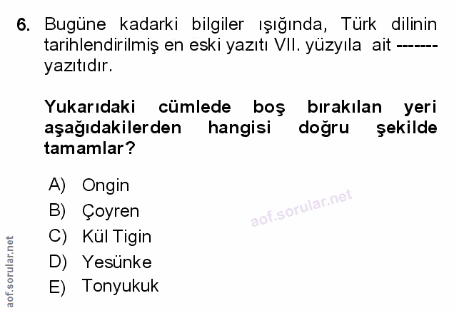 Soru 6