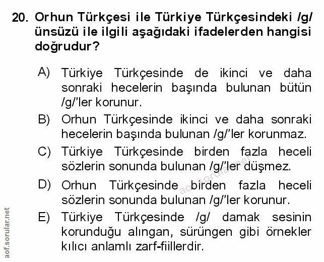 Soru 20