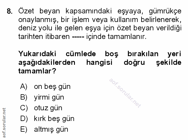 Soru 8