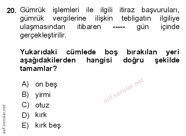 Soru 20