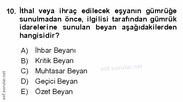 Soru 10