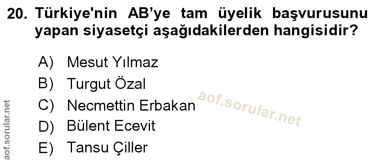 Soru 20