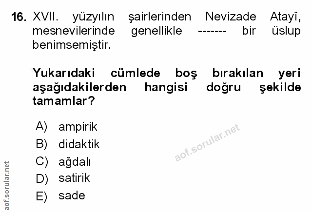 Soru 16